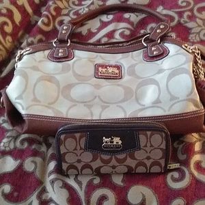 Coach Shoulder Bag & Wallet